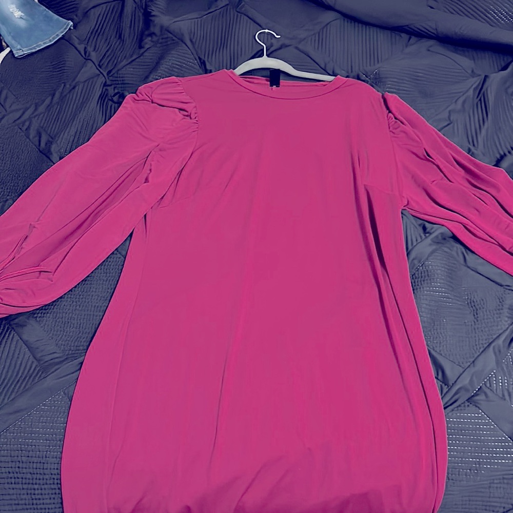 SHEIN curve split sleeve bodycon dress